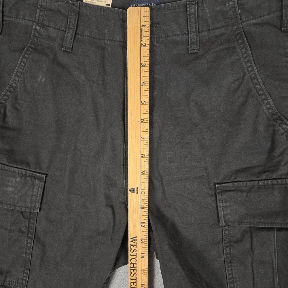 Levi's‎ Cargo Shorts Mens 30 Pockets Black 9